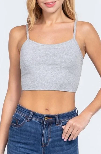 Adjustable Strap Cami Tank neon tank top