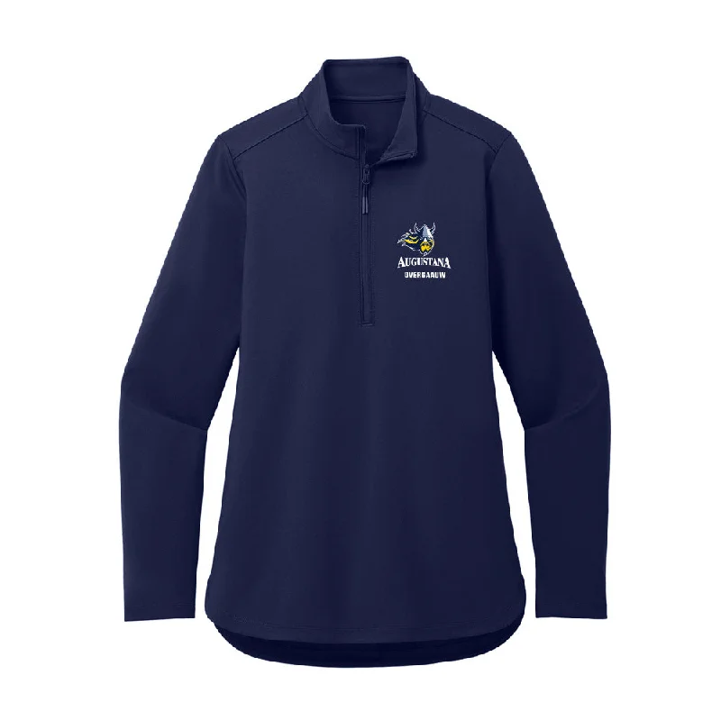AU - NCAA Women's Cross Country : Amanda Overgaauw - Women's Premium Quarter Zip Jacket Boat Neck Shawl Collar Notched Collar AU - NCAA Women's Cross Country : Amanda Overgaauw - Women's Premium Quarter Zip Jacket Boat Neck Shawl Collar Notched Collar