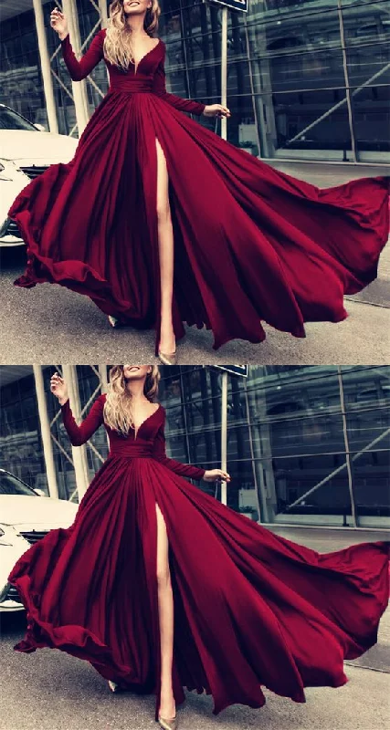 burgundy prom dresses,long sleeves prom dress,long sleeves evening gowns,chiffon prom dress,formal evening gowns cg1573 burgundy prom dresses,long sleeves prom dress,long sleeves evening gowns,chiffon prom dress,formal evening gowns cg1573