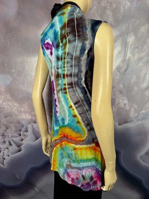 Small Tyrannosaurus Dyes Sleeveless Cardigan (Vest) #3 Chenille Blend Fleece Blend Nylon Blend Small Tyrannosaurus Dyes Sleeveless Cardigan (Vest) #3 Chenille Blend Fleece Blend Nylon Blend