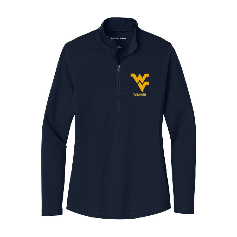 West Virginia - NCAA Women's Cross Country : Megan Weaver - Women's Lightweight Quarter Zip Jacket Insulated Jacket Fitted Jacket Loose Jacket West Virginia - NCAA Women's Cross Country : Megan Weaver - Women's Lightweight Quarter Zip Jacket Insulated Jacket Fitted Jacket Loose Jacket
