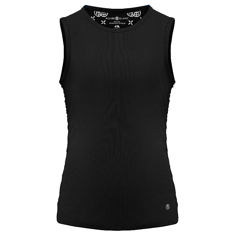 Ladies Poivre Blanc Tank Top (Black) lime green tank