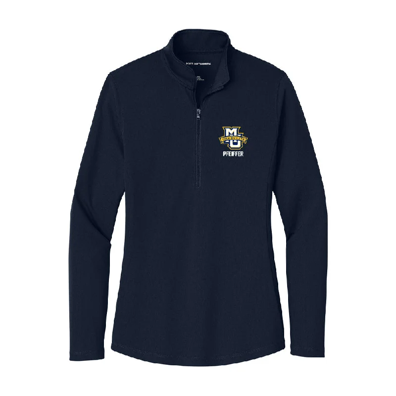 Marquette - NCAA Women's Cross Country : Gretchen Pfeiffer - Women's Lightweight Quarter Zip Jacket Quilted Jacket Puffer Jacket Insulated Jacket Marquette - NCAA Women's Cross Country : Gretchen Pfeiffer - Women's Lightweight Quarter Zip Jacket Quilted Jacket Puffer Jacket Insulated Jacket