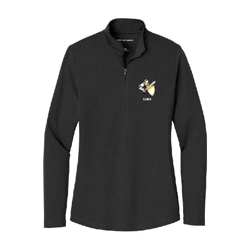 PLU - NCAA Women's Cross Country : Adalia Olmos - Women's Lightweight Quarter Zip Jacket Wool Fabric Cashmere Fabric Tweed Fabric PLU - NCAA Women's Cross Country : Adalia Olmos - Women's Lightweight Quarter Zip Jacket Wool Fabric Cashmere Fabric Tweed Fabric