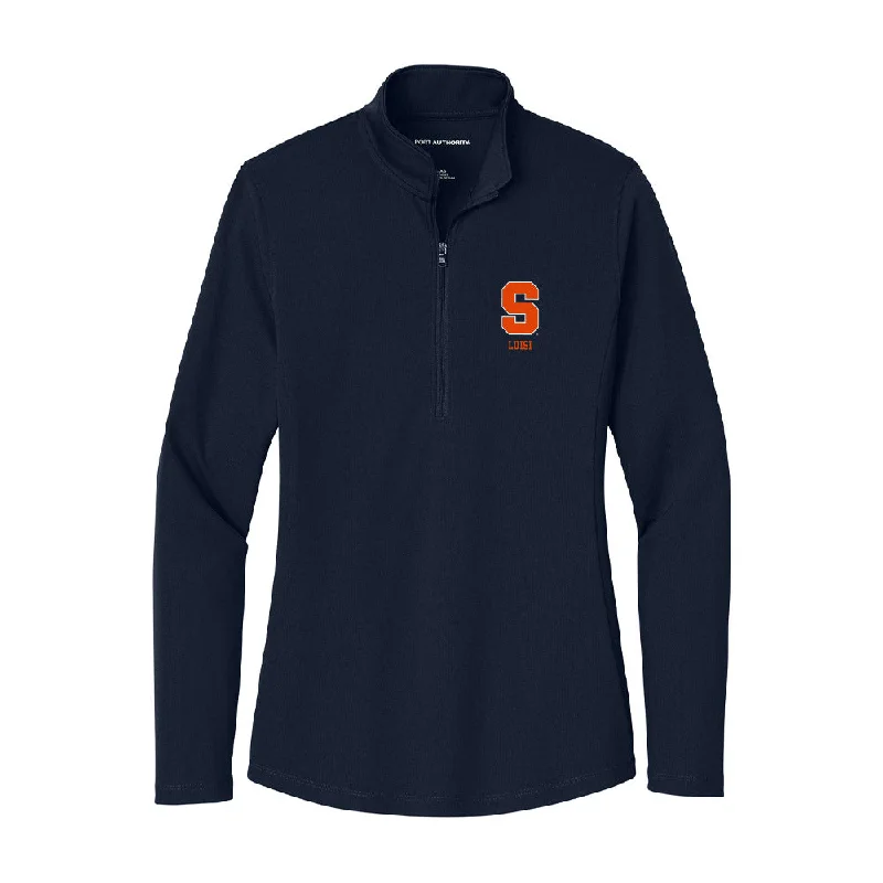 Syracuse - NCAA Women's Cross Country : Carmen Luisi - Women's Lightweight Quarter Zip Jacket Insulated Jacket Fitted Jacket Loose Jacket Syracuse - NCAA Women's Cross Country : Carmen Luisi - Women's Lightweight Quarter Zip Jacket Insulated Jacket Fitted Jacket Loose Jacket