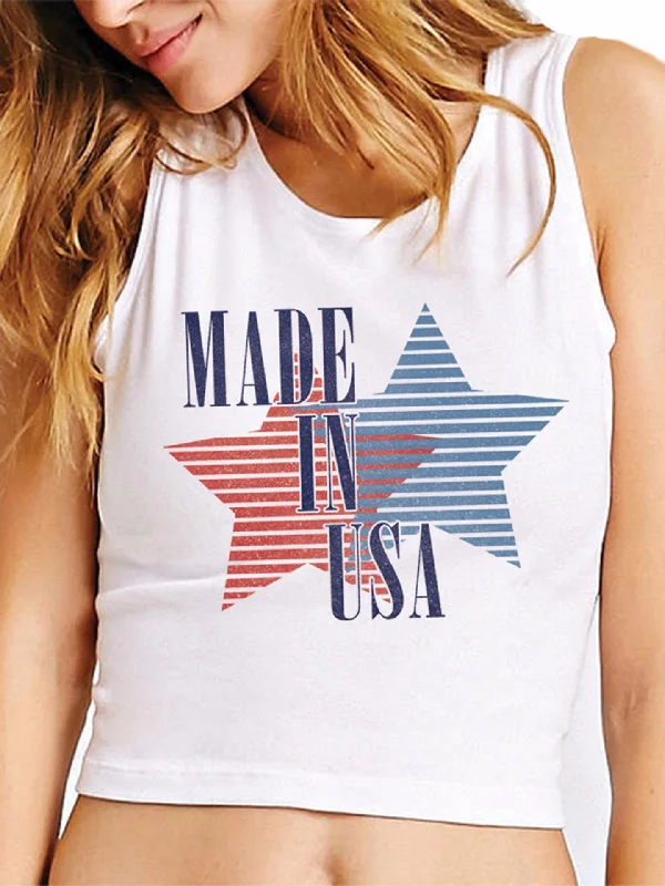 4th & Rose Made In USA Crop Tank strapless tank top