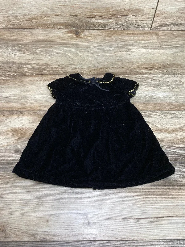 Louis * Louise Paris Black Velvet Dress sz 18m