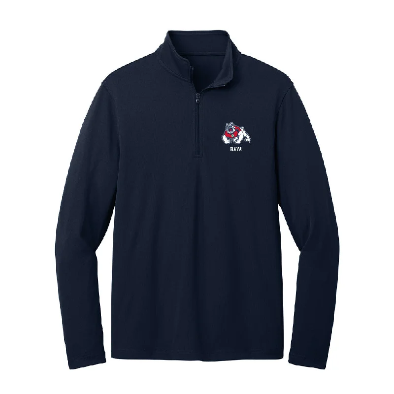 Fresno State - NCAA Women's Cross Country : Crystal Raya - Lightweight Quarter Zip Jacket Faux Fur Jacket Real Fur Jacket Shearling Jacket Fresno State - NCAA Women's Cross Country : Crystal Raya - Lightweight Quarter Zip Jacket Faux Fur Jacket Real Fur Jacket Shearling Jacket