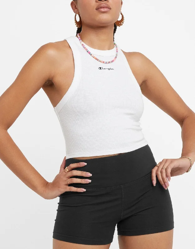 Classic Script Fitted Rib Tank sexy tank top