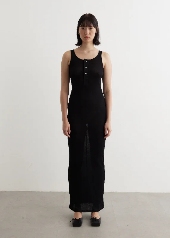 Long Tank Top Dress low neck tank