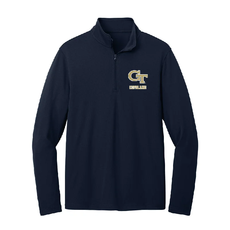 Georgia Tech - NCAA Women's Cross Country : Sarah Copeland - Lightweight Quarter Zip Jacket Nylon Jacket Polyester Jacket Spandex Jacket Georgia Tech - NCAA Women's Cross Country : Sarah Copeland - Lightweight Quarter Zip Jacket Nylon Jacket Polyester Jacket Spandex Jacket