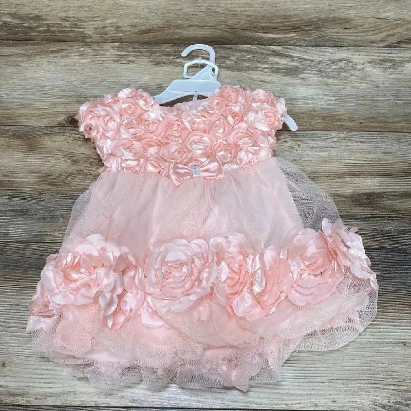 NEW Nannette Baby 2pc Rosette Dress & Bloomers sz 18m