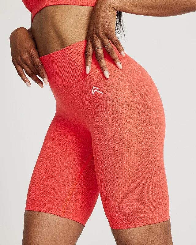 Classic Seamless Cycling Shorts | Coral Marl