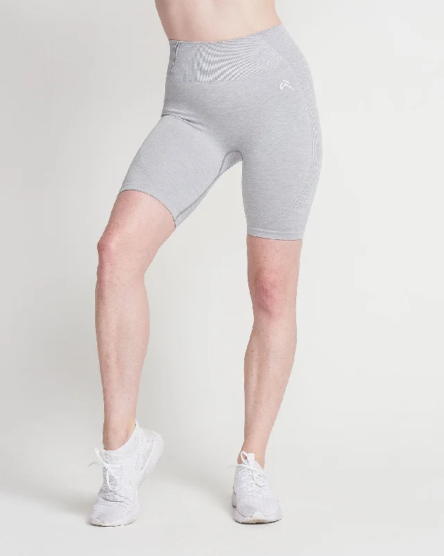 Classic Seamless Cycling Shorts | Grey Marl