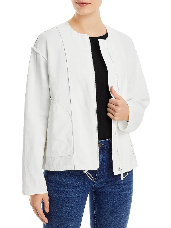 Womens Lightweight Inside Out Seamed Bomber Jacket