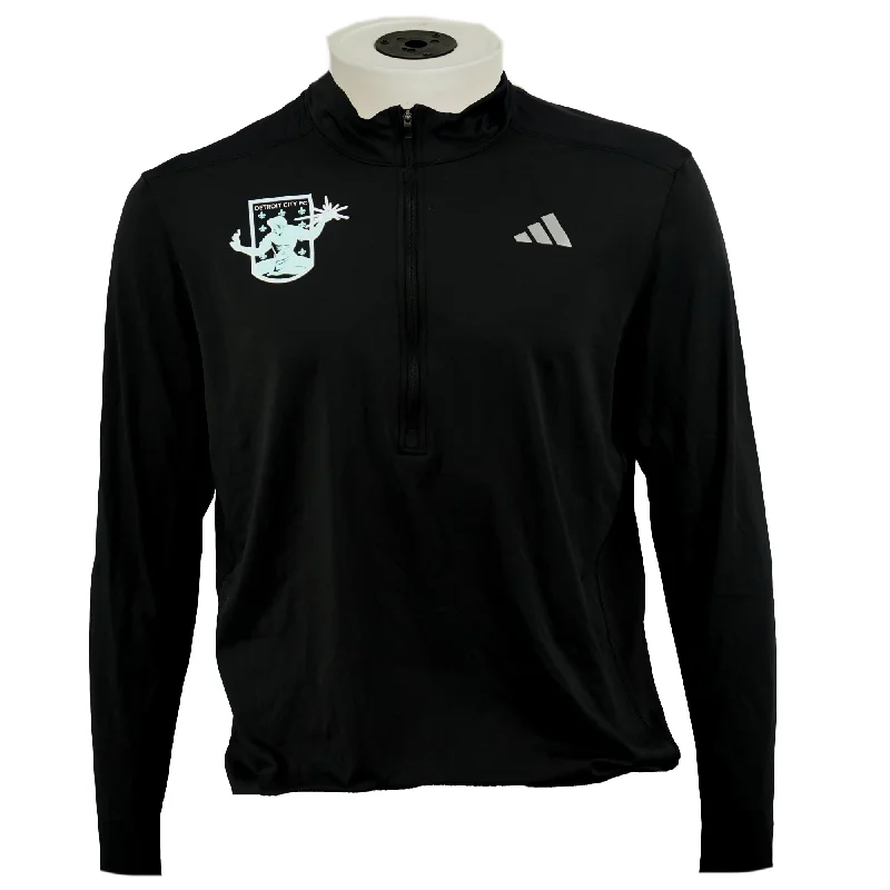 DCFC adidas Own the Run Crest 1/2 Zip- Black