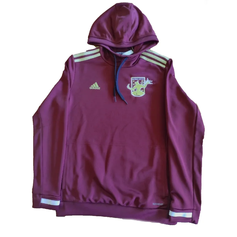 DCFC adidas Women's Hoodie - Maroon / Gold