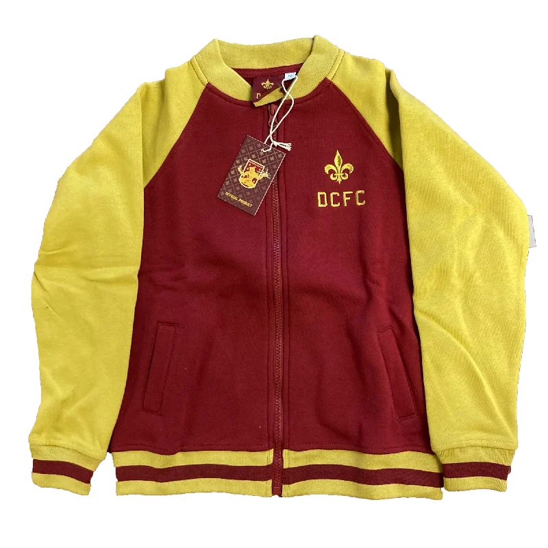 DCFC Youth Bomber Jacket- Maroon/Gold