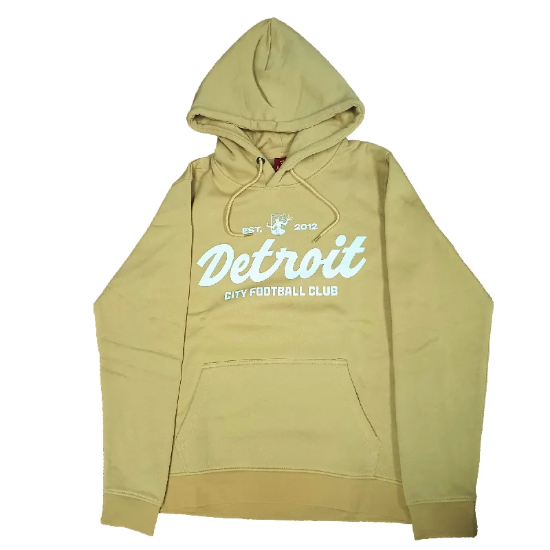 DCFC Detroit Cursive Hoodie- Golden