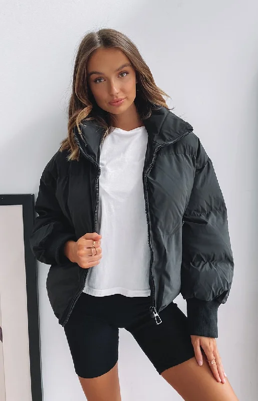 Remi Puffer Jacket Black