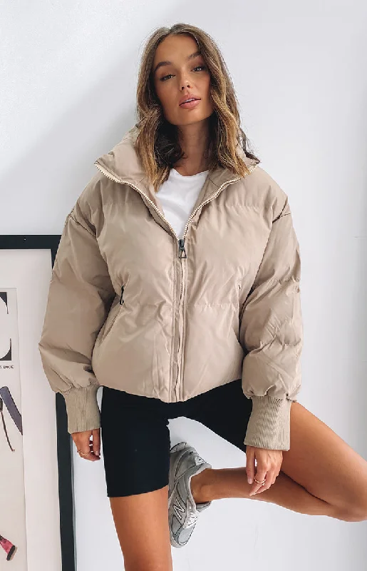 Remi Puffer Jacket Nude