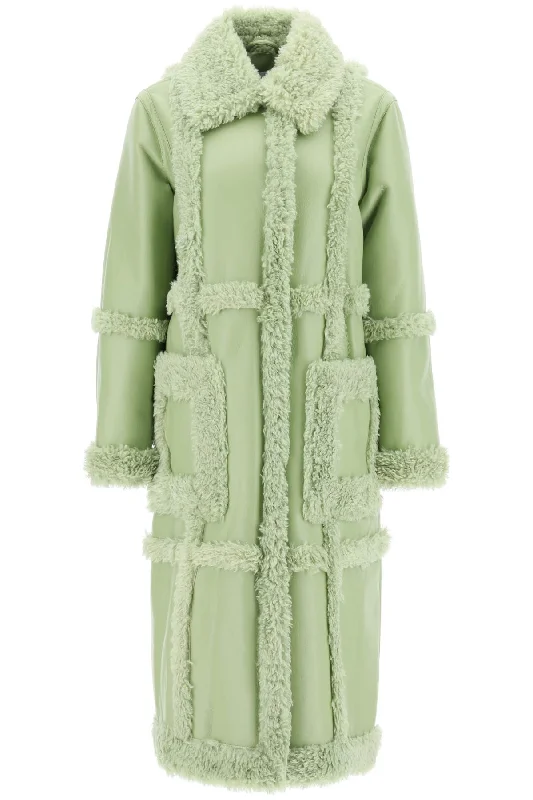 Stand studio patrice eco-shearling coat 61100 9010 SAGE GREEN