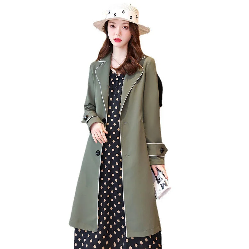 Women's Temperament Suit Lapel Loose British Style Casual Jacket