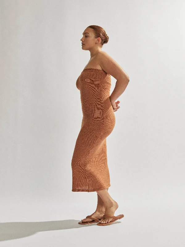 Cora Maxi Dress Burnt Clay