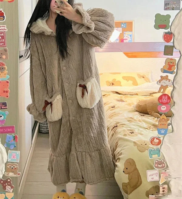 Cute hooded nightdress yv31443