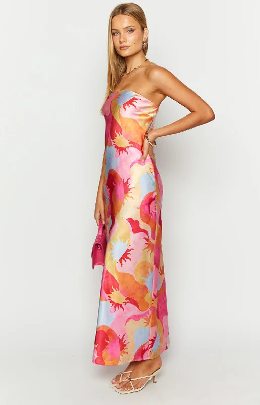 Damia Sun Print Maxi Dress