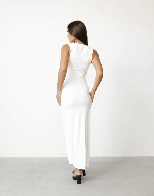 Dekota Maxi Dress (White)