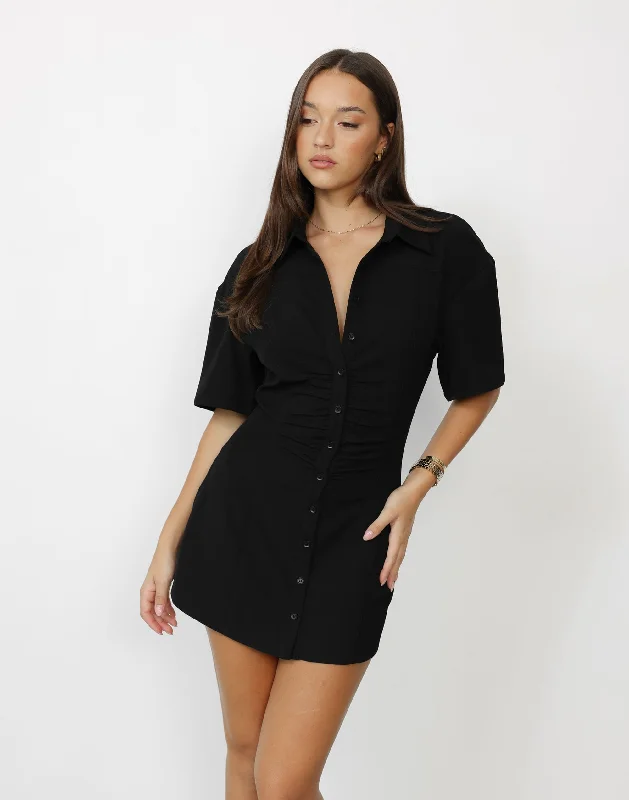 Etta Mini Dress (Black)