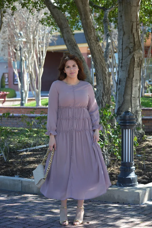 Rhodes Mauve Maxi Dress