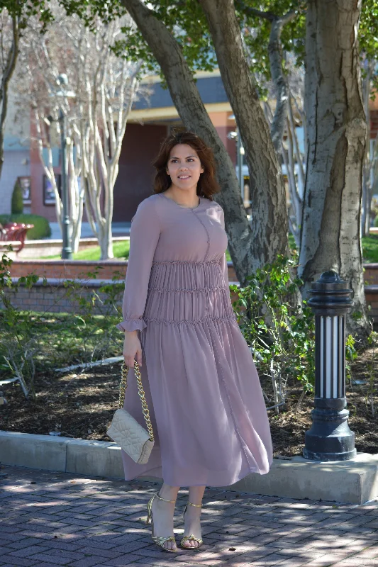 Rhodes Mauve Maxi Dress