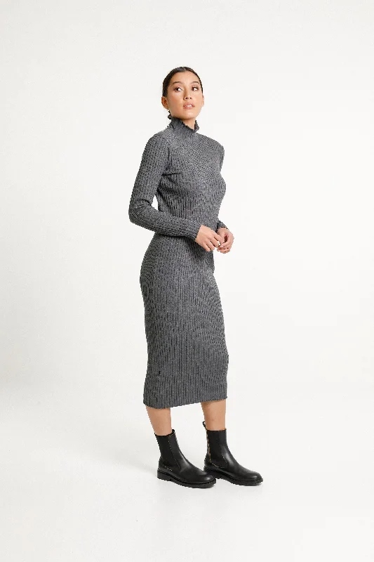 Turtle Neck Dress - Sale - Ash