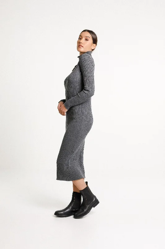 Turtle Neck Dress - Sale - Ash