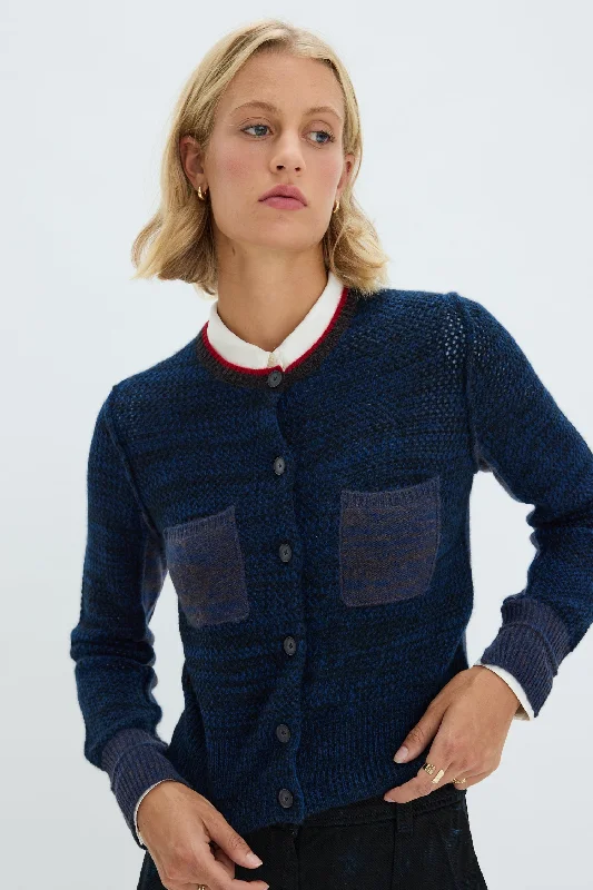 Cashmere Indigo Lina Cardigan