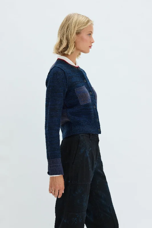 Cashmere Indigo Lina Cardigan