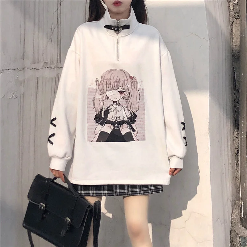 Cute cartoon printed sweater yv30322