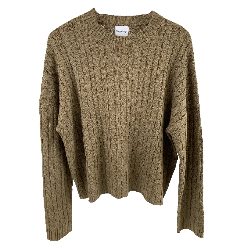 Everything Cable Knit Sweater - Desert Taupe