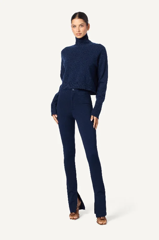 SABLE CASHMERE TURTLENECK SWEATER | MIDNIGHT NAVY