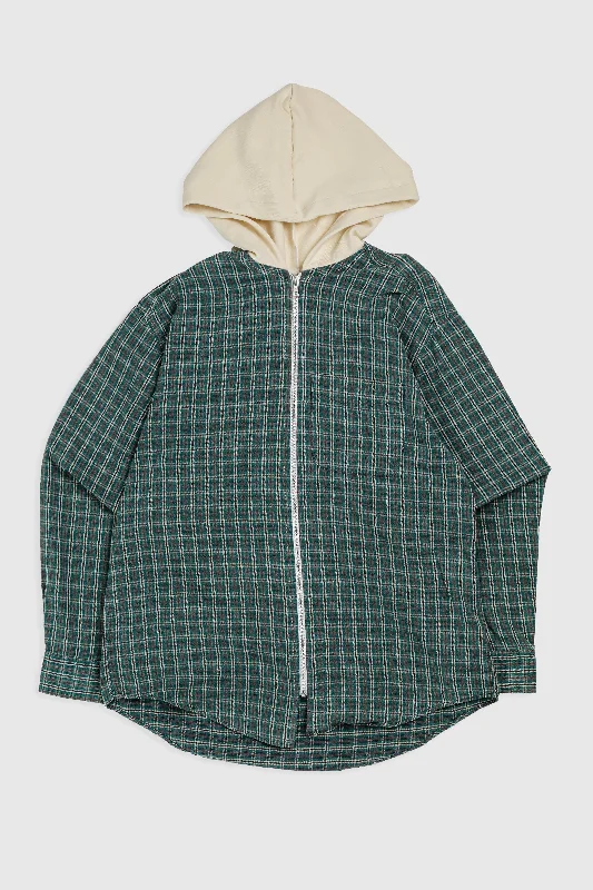 Unisex Rework Hooded Flannel - M