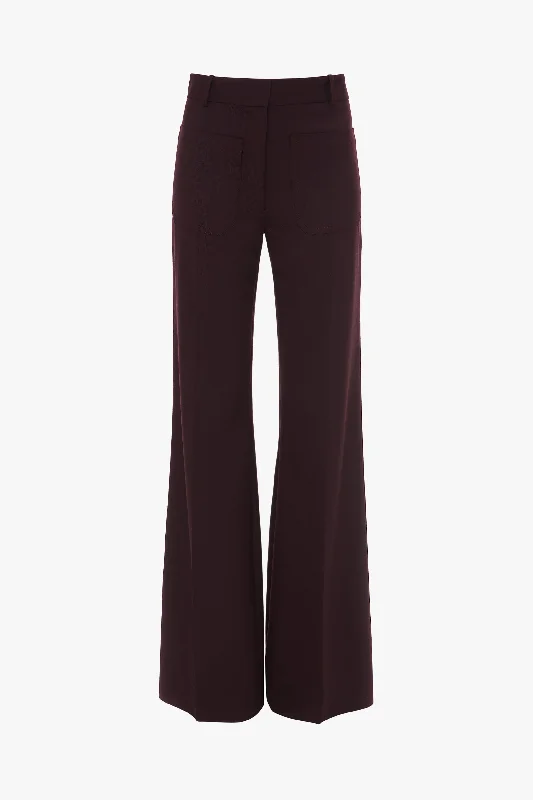 Alina Trouser In Deep Mahogany