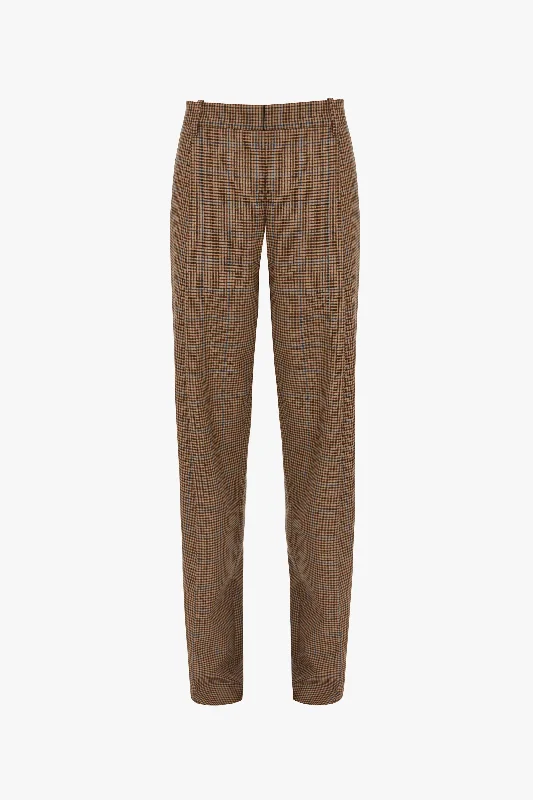 Asymmetric Chino Trouser In Tobacco