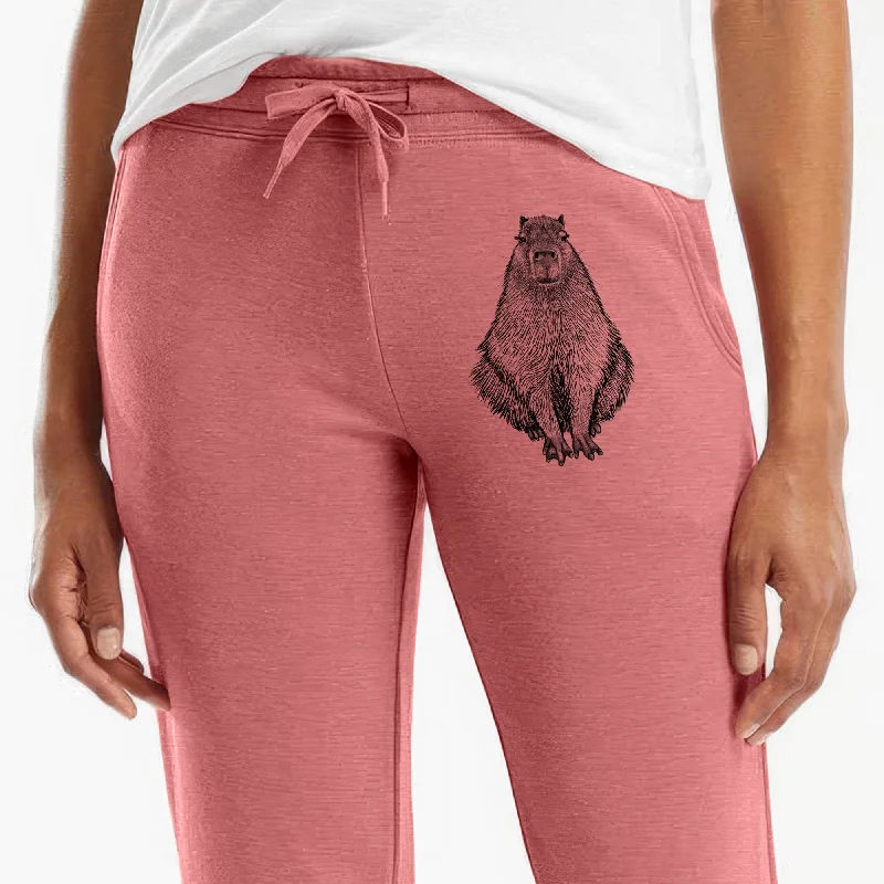 Capybara - Hydrochoerus hydrochaeris - Women's Cali Wave Jogger Sweatpants