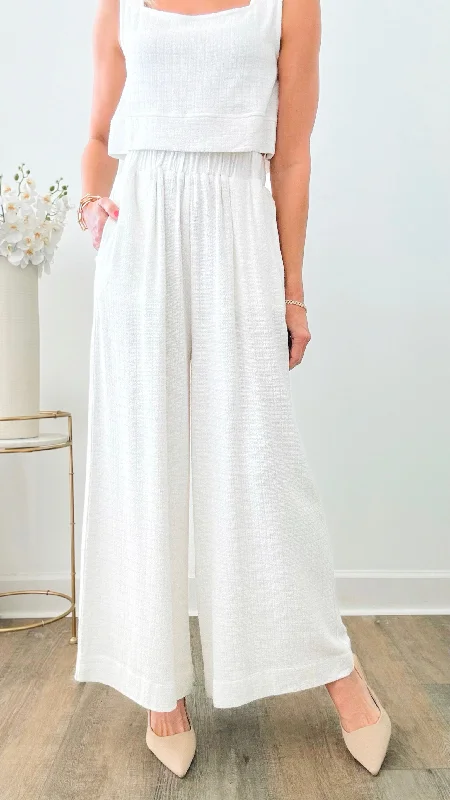 Lovely Linen Wide Leg Pants