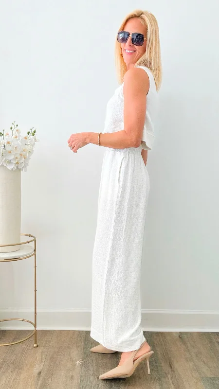 Lovely Linen Wide Leg Pants