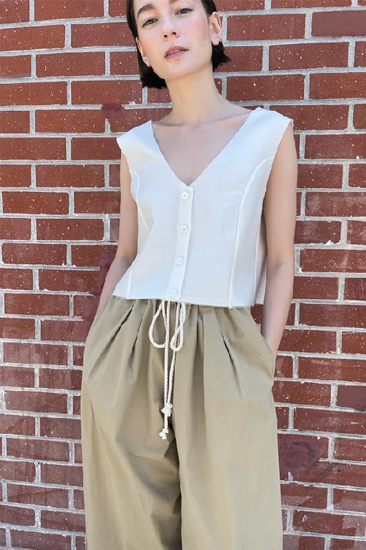 Drawstring Pant in Khaki (Sold Out)