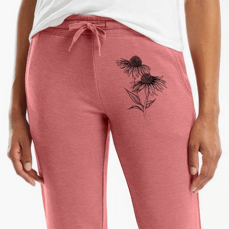 Coneflower - Echinacea purpurea - Women's Cali Wave Jogger Sweatpants