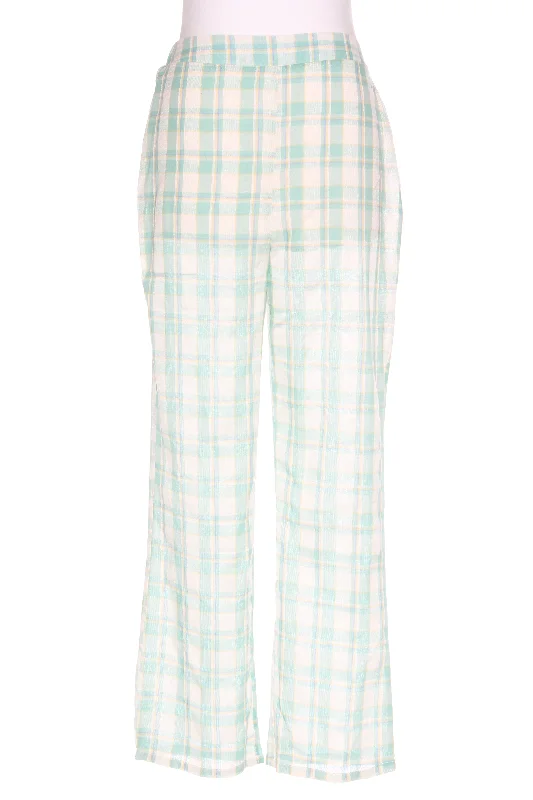 FASHION UNION (BN) Cotton green plaid pant! 8